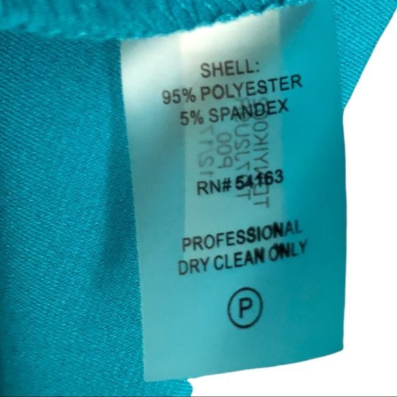 Tommy Hilfiger Women Bell Sleeve Business Chic Sheath Dress Sz 4 Turquoise blue - Picture 4 of 5